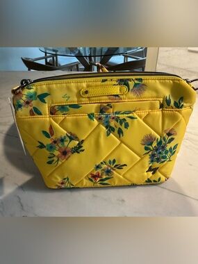 Lug Flare 2 BOQT Yellow floral Crossbody Bag NWT